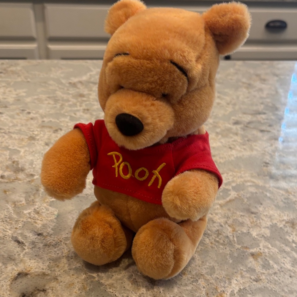 Winnie the Pooh Plush Toy with Red Shirt